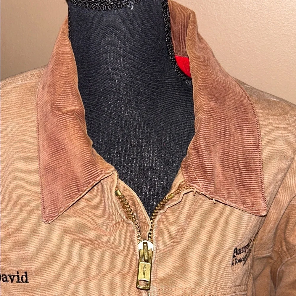 Vintage‎ Carhart J13 BRN Santa Fe Jacket Sandstone Quilted Flannel Lined XXL